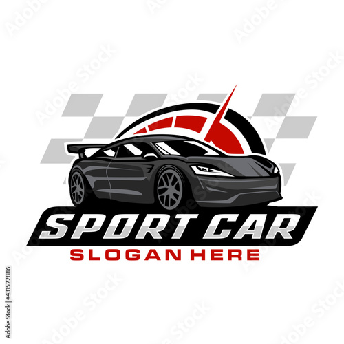 Sport car logo template