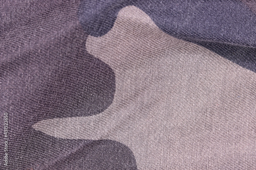 view of the camouflage pattern fabric