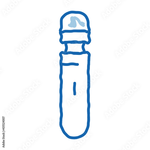 Vibrator Sex Toy doodle icon hand drawn illustration