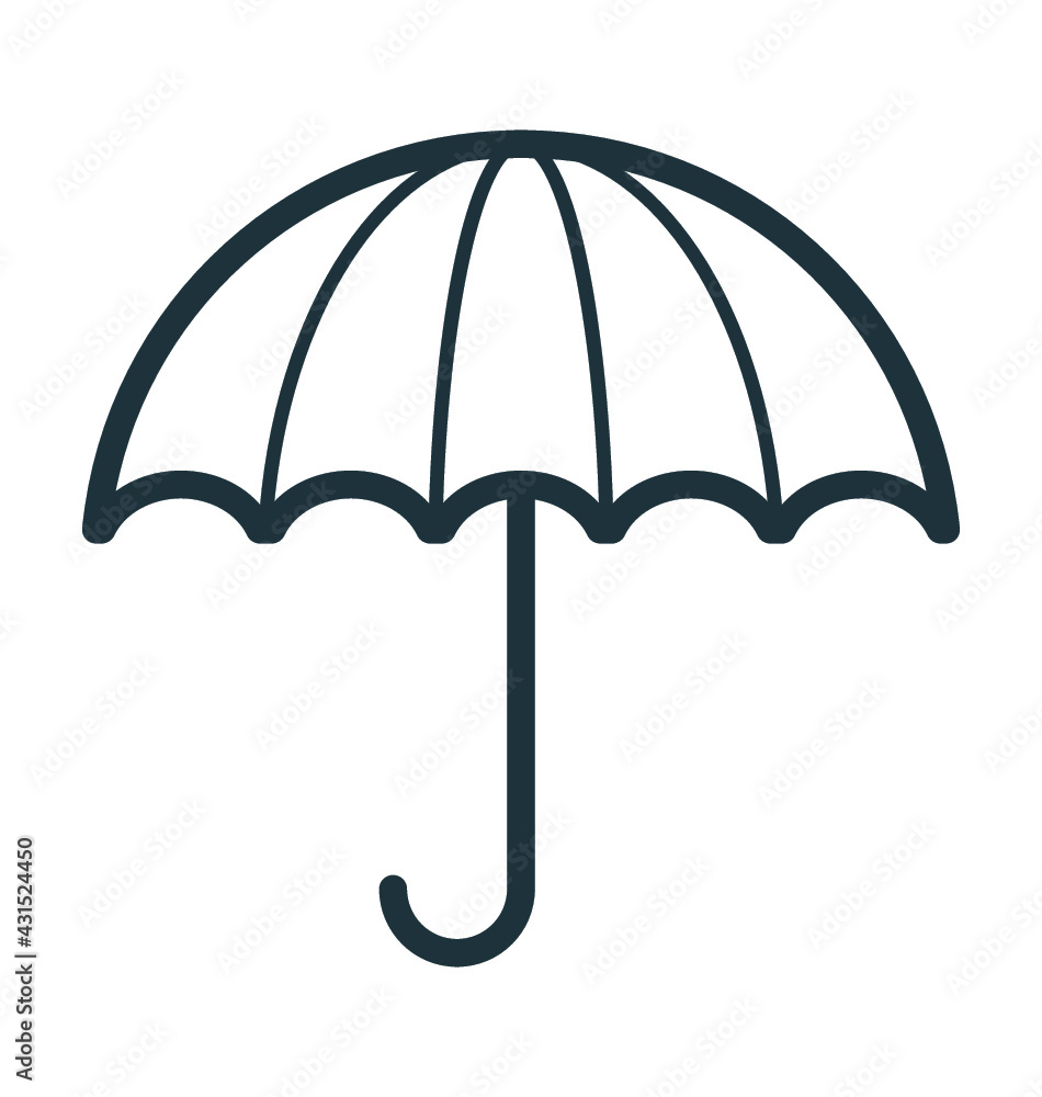 Umbrella Vector Icon Umbrella Vector Icon