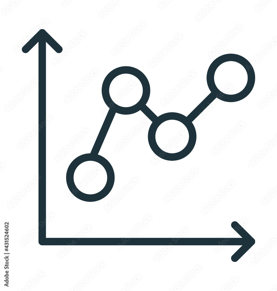 Graph Screen Vector Icon