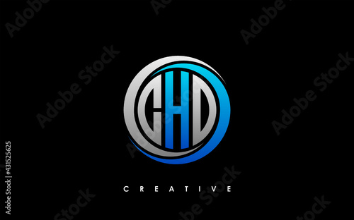 CHD Letter Initial Logo Design Template Vector Illustration photo