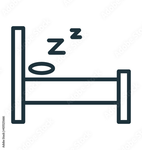 Sleeping Vector Icon