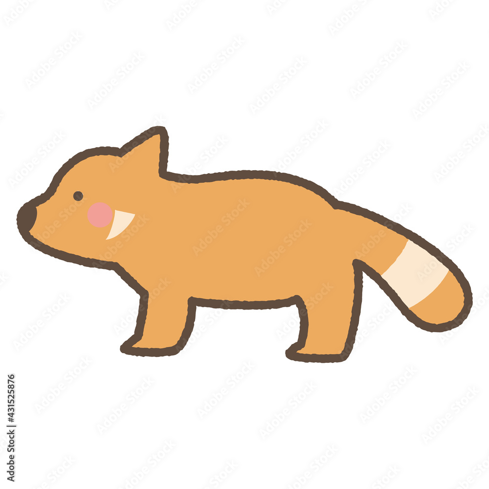 レッサーパンダ かわいいイラスト レッサーパンダ かわいいイラスト