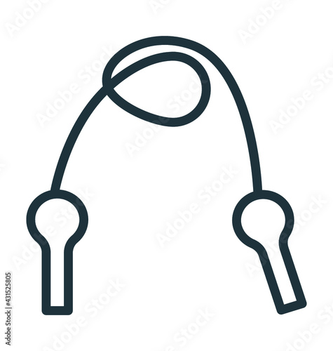 Jumping Rope Vector Icon