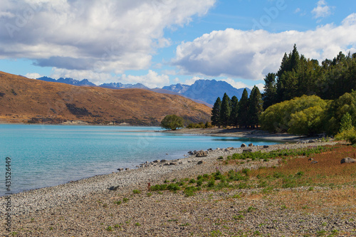 Lake Tekapo blue water, New Zealand
