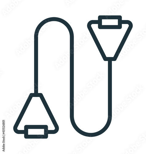Jumping Rope Vector Icon