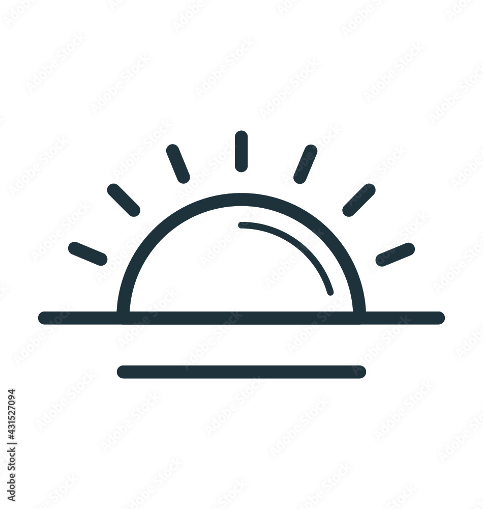 Sunrise Vector Icon Sunrise Vector Icon