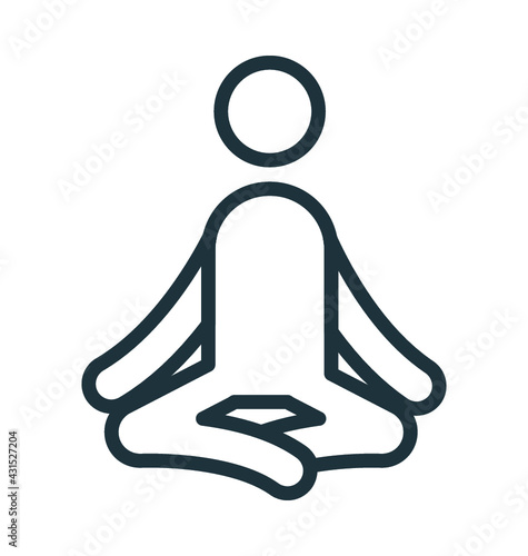 Yoga Vector Icon

