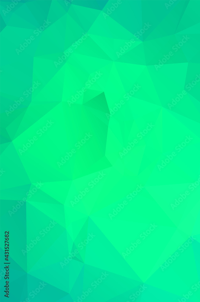 Naklejka premium Abstract green vivid wallpaper mosaic background. Geometric triangle