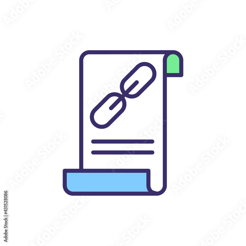 Collaborative project RGB color icon