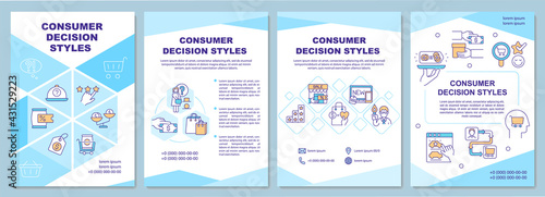 Consumer decision styles brochure template