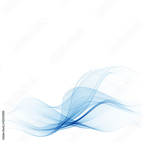 Abstract vector graphics. Blue wave. template for advertising. eps 10