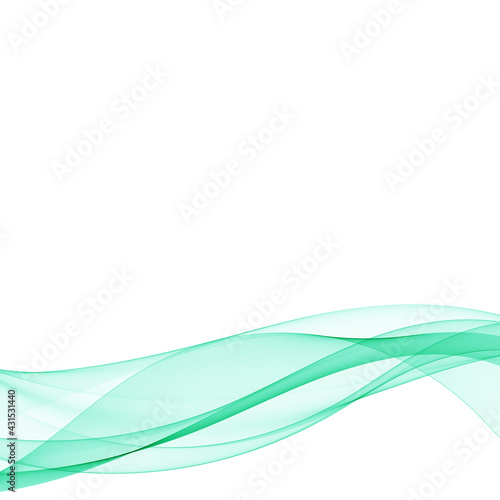 Abstract smooth color wave vector. Curve flow blue motion illustration. Smoke design. Vector lines. Eps 10