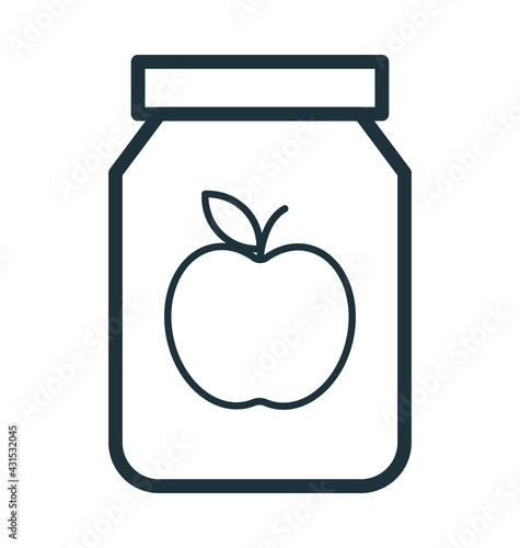 Apple Jam Vector Icon
