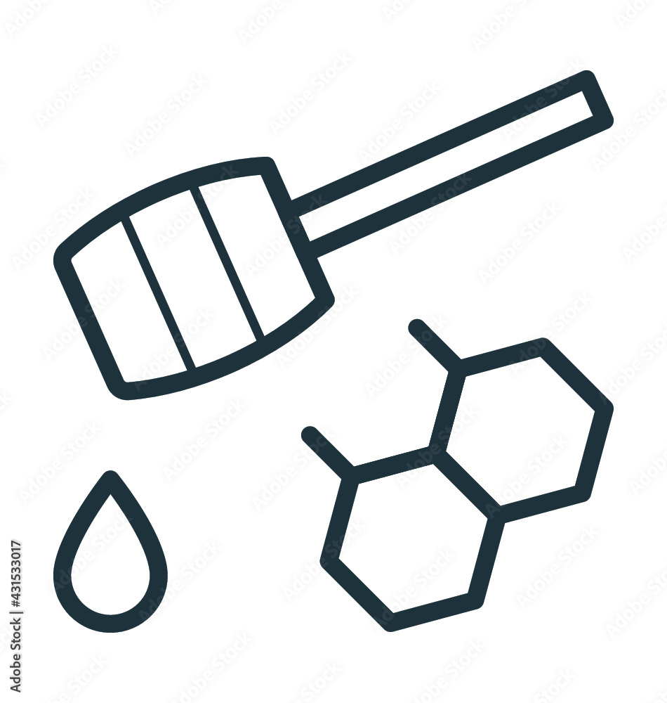 Honey Dipper Vector Icon Honey Dipper Vector Icon