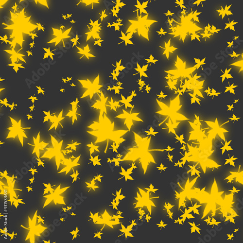 seamless background with autumn leaves