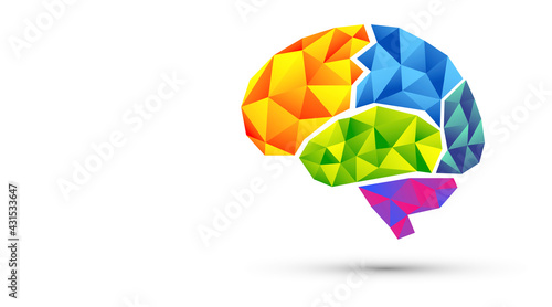  icona, network, cervello, fantasia, colori