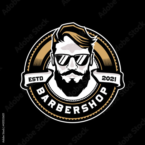Barbershop logo template