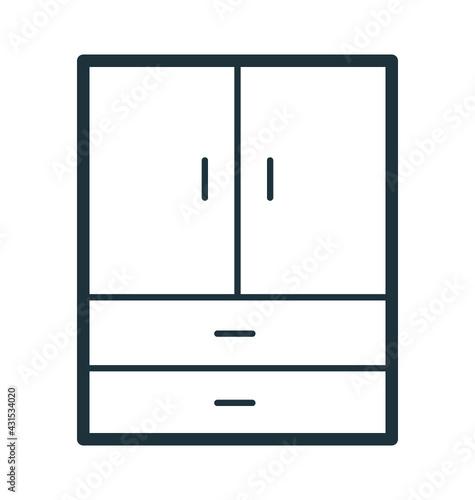 Cupboard Vector Icon
