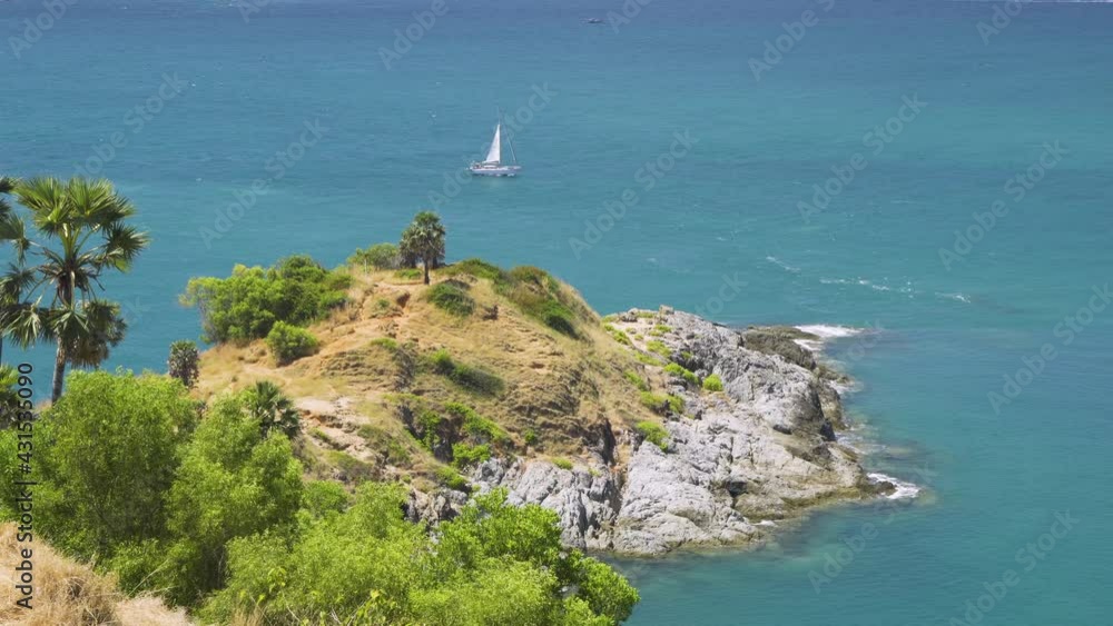 Beautiful Laem Promthep Cape in Phuket, famous view point scenic area for watching sunset Beautiful Laem Promthep Cape in Phuket, famous view point scenic area for watching sunset
