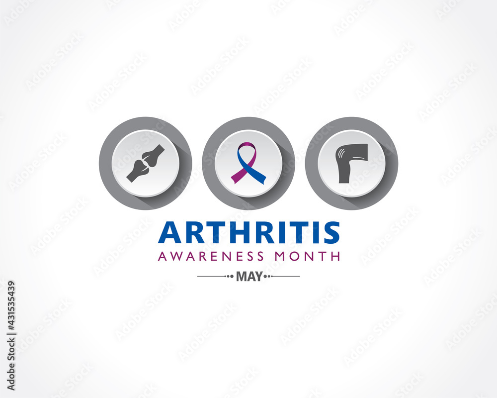 Vector Illustration of Arthritis Awareness Month observed each year in May. Vector Illustration of Arthritis Awareness Month observed each year in May.