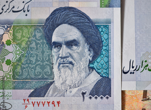 current money of the islamic republic of Iran, the rial photo