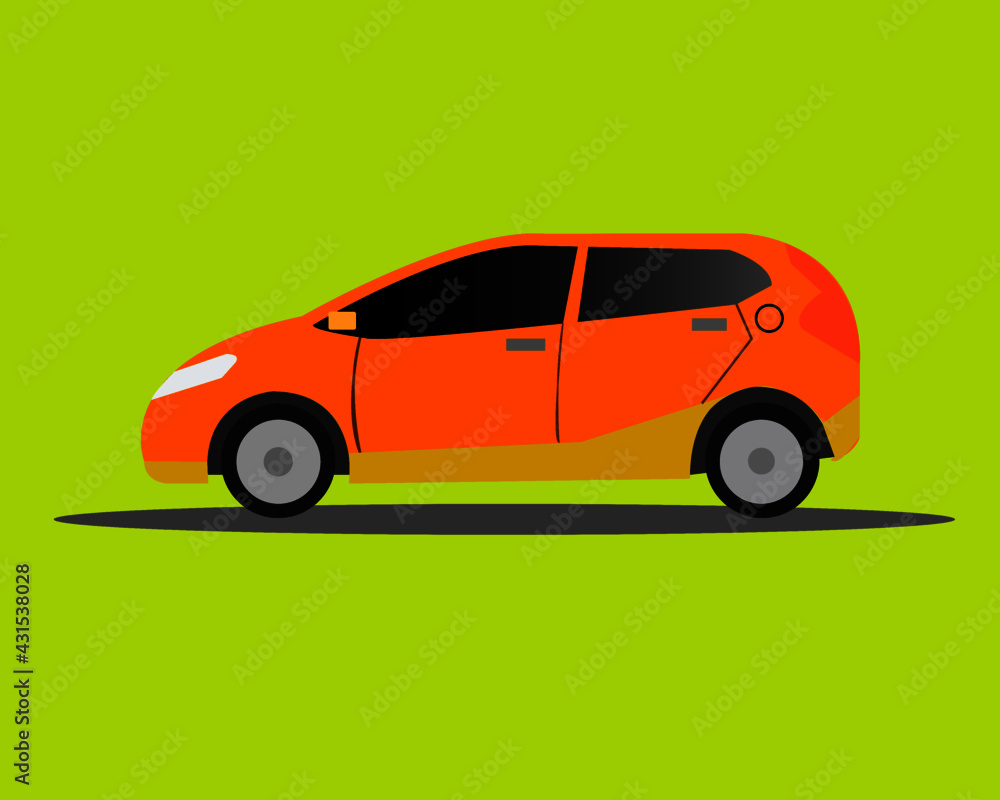 modern and elegant car illustration flat design