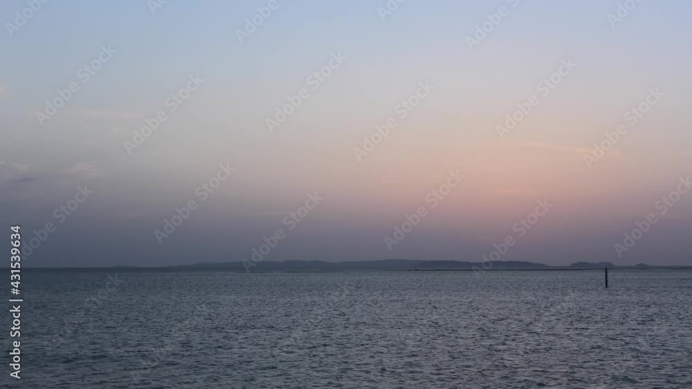 沖縄 豊見城豊崎海浜公園の夕景 沖縄 豊見城豊崎海浜公園の夕景