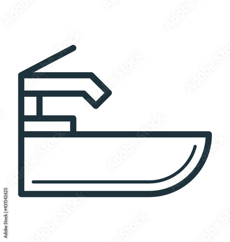 Wash Basin Vector Icon