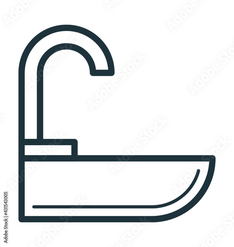 Wash Basin Vector Icon