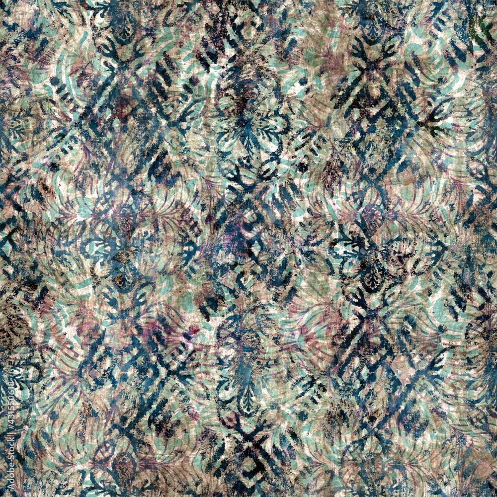 Seamless elegant mixed media pattern in navy, blue, pink, and cream. High quality illustration. Ornate and highly detailed and textured realistic faux collage. Sophisticated intense textile design. Seamless elegant mixed media pattern in navy, blue, pink, and cream. High quality illustration. Ornate and highly detailed and textured realistic faux collage. Sophisticated intense textile design.