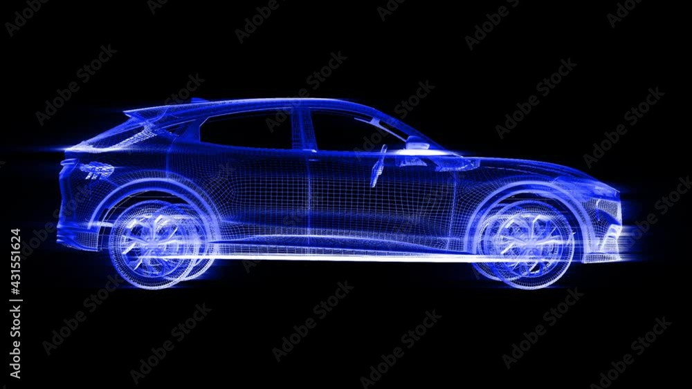 VJ Loop video. VFX 3d grid car. Car from a 3d Grid. Car wire 3D animation. VJ Loop video. VFX 3d grid car. Car from a 3d Grid. Car wire 3D animation.