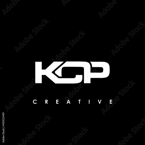 KCP Letter Initial Logo Design Template Vector Illustration