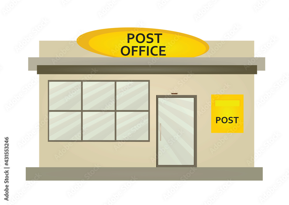 Post office building. vector illustration Post office building. vector illustration
