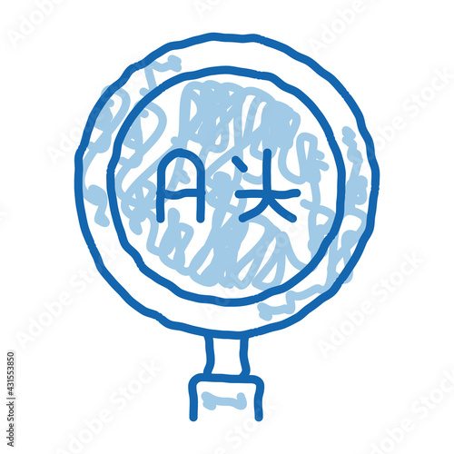 Research Foreign Language doodle icon hand drawn illustration