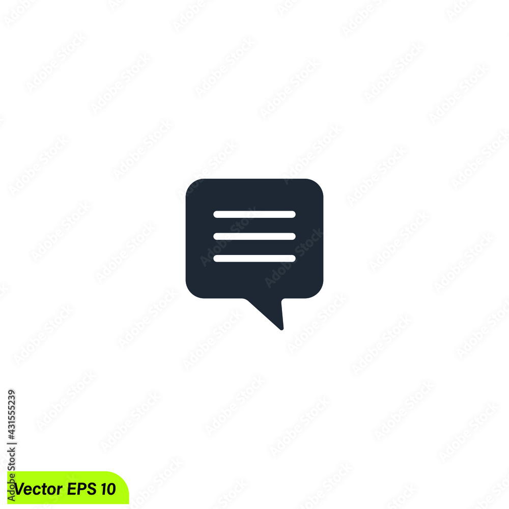 bubble chat icon vector logo template bubble chat icon vector logo template