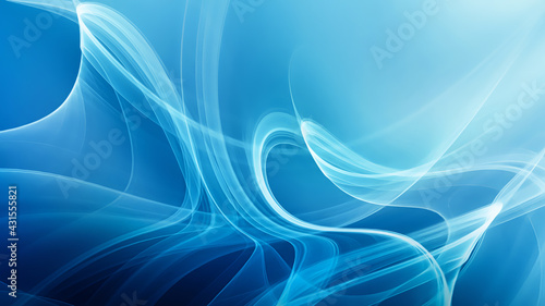 Abstract blue windy background