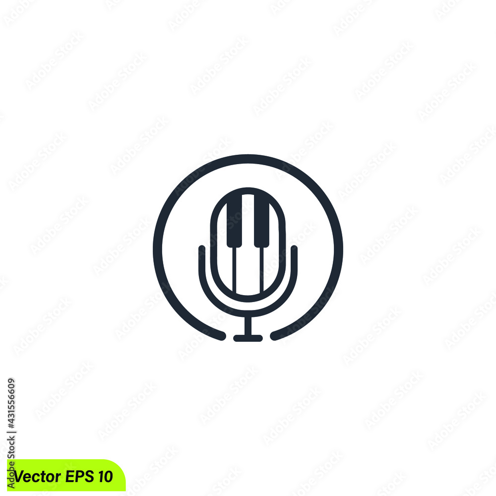 microphone icon karaoke symbol simple design element microphone icon karaoke symbol simple design element
