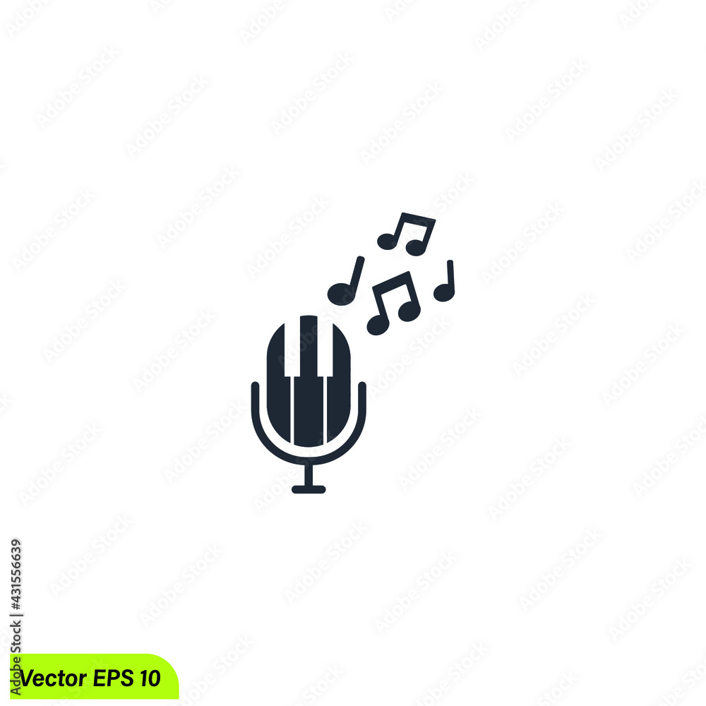 microphone icon karaoke symbol simple design element microphone icon karaoke symbol simple design element