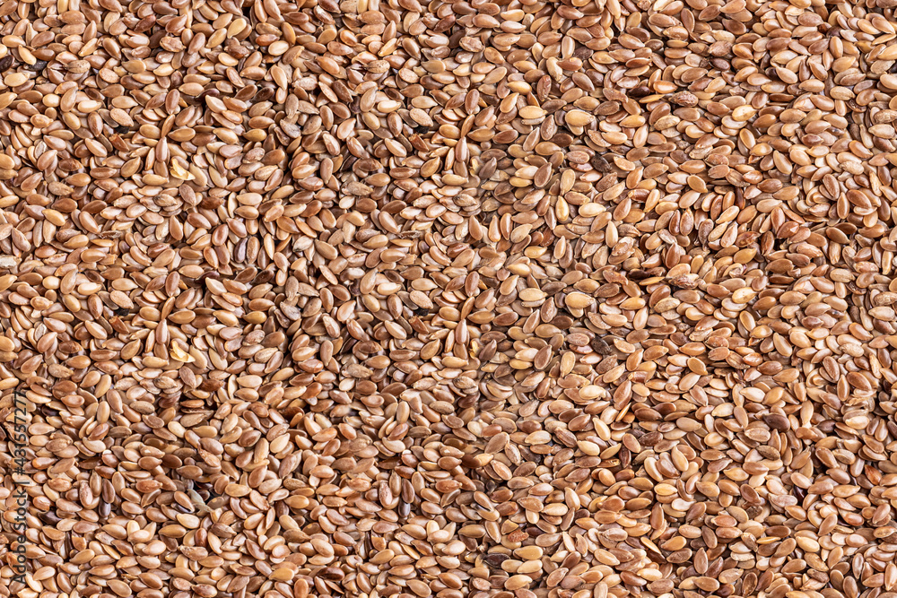 Seamless Linseed texture background top view