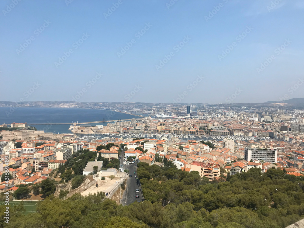 view of Marseille from Notre-Dame de la Garde