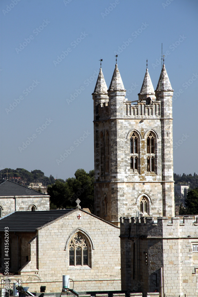 Saint George's Cathedral in Jerusalem Israel
