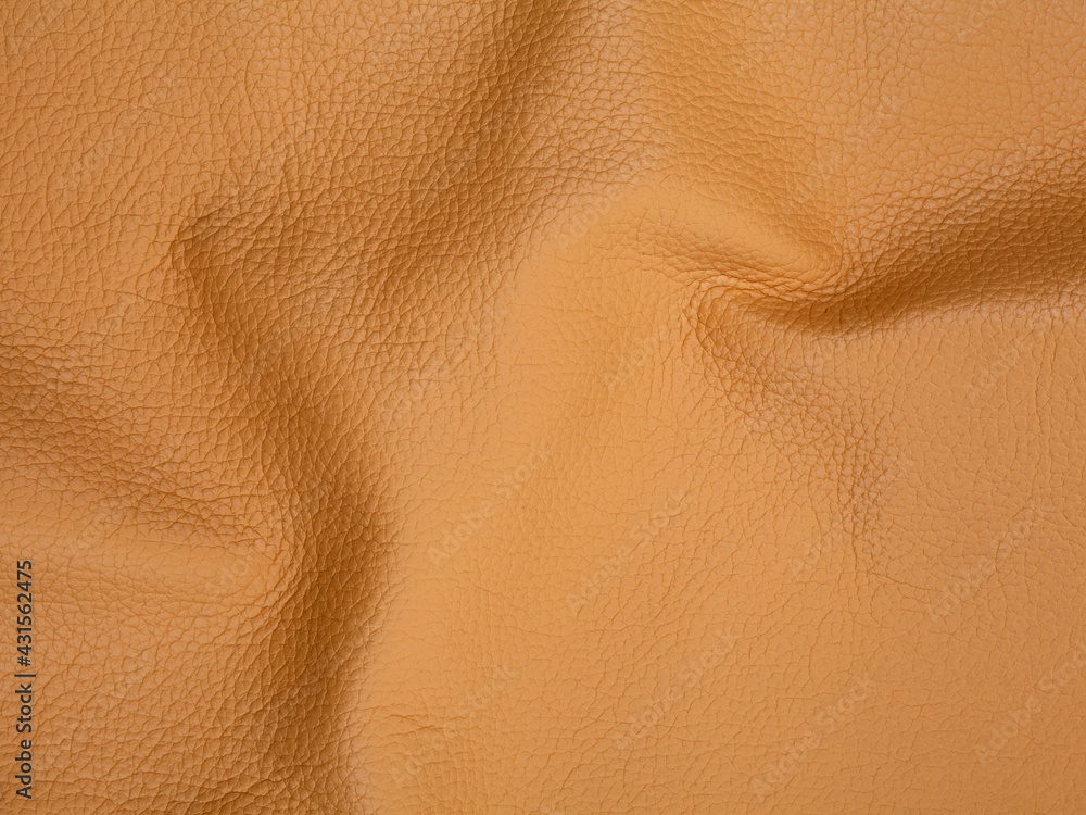 Light brown cattle leather texture background Light brown cattle leather texture background