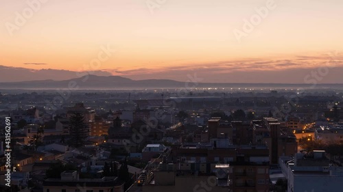 City sunrise timelapse, Palma de Mallorca, Balearic Islands, Spain, Mediterranean, Europe