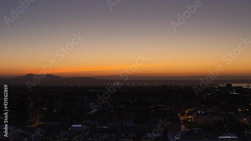 City sunrise timelapse, Palma de Mallorca, Balearic Islands, Spain, Mediterranean, Europe