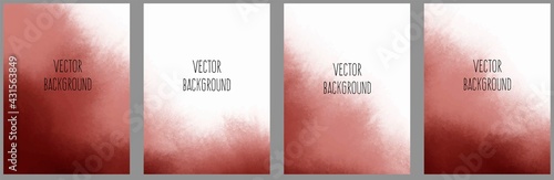 Set of vector watercolour universal backgrounds with copy space for text