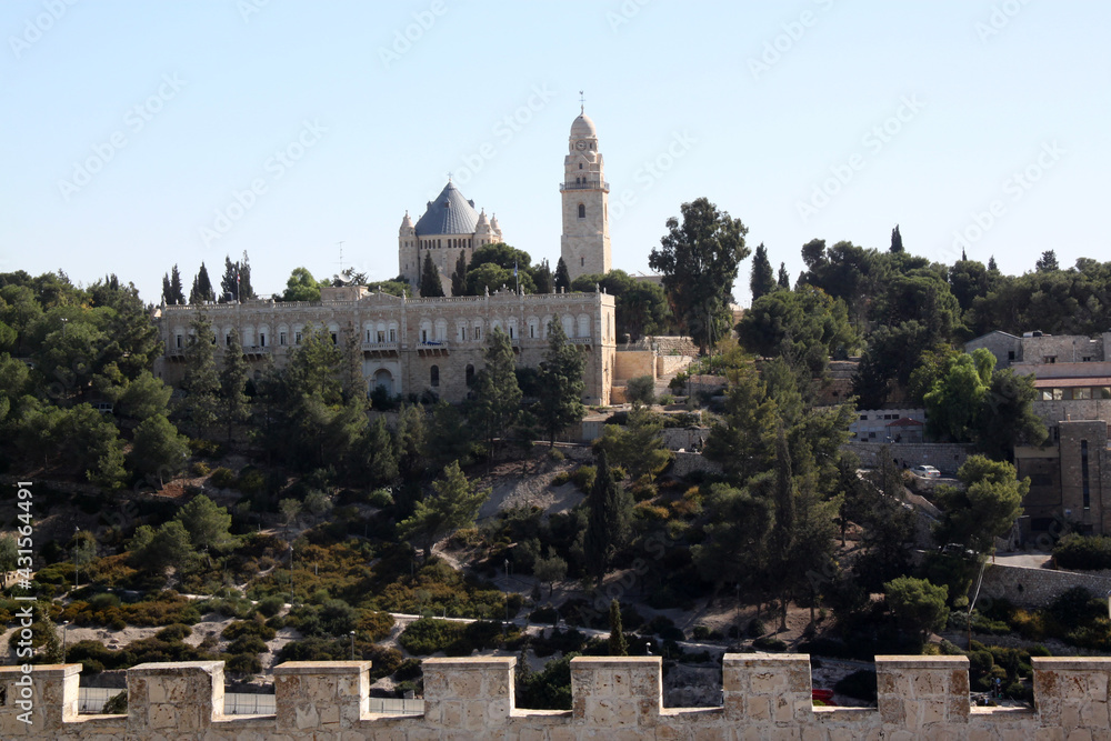 Church of Dormition the Abbey on Mount Zion, Jerusalem, Israel