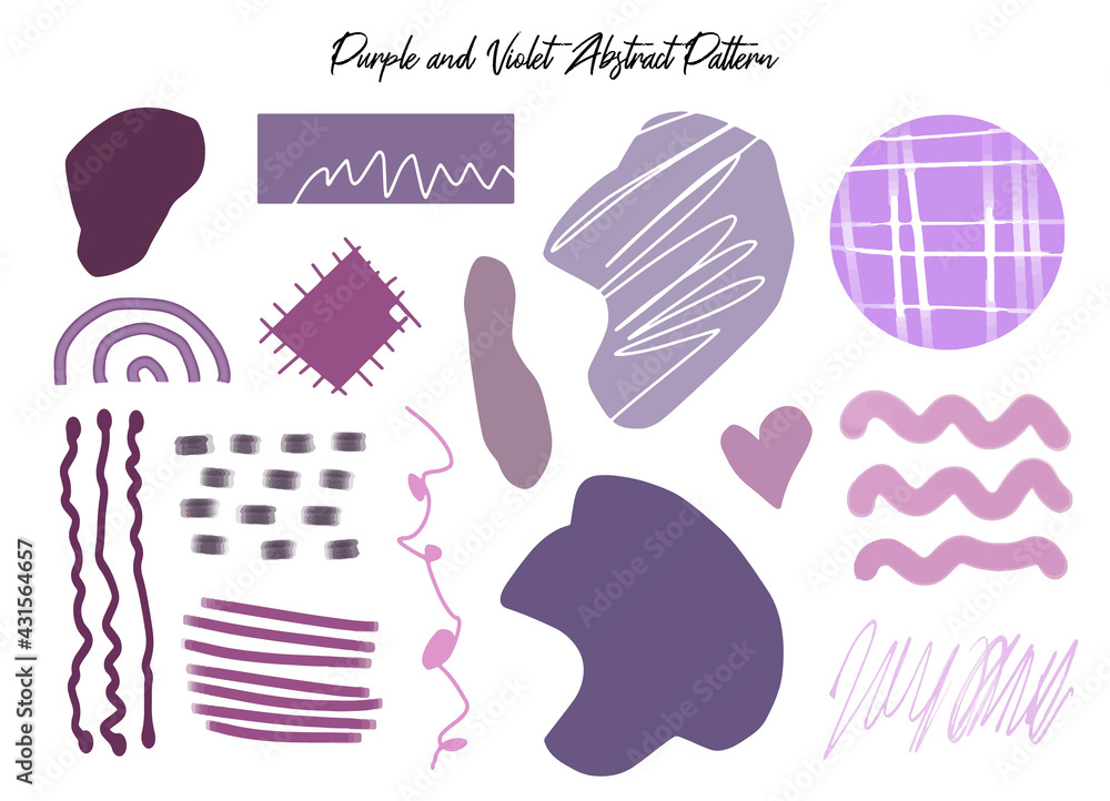 Purple and Violet Abstract Pattern Purple and Violet Abstract Pattern