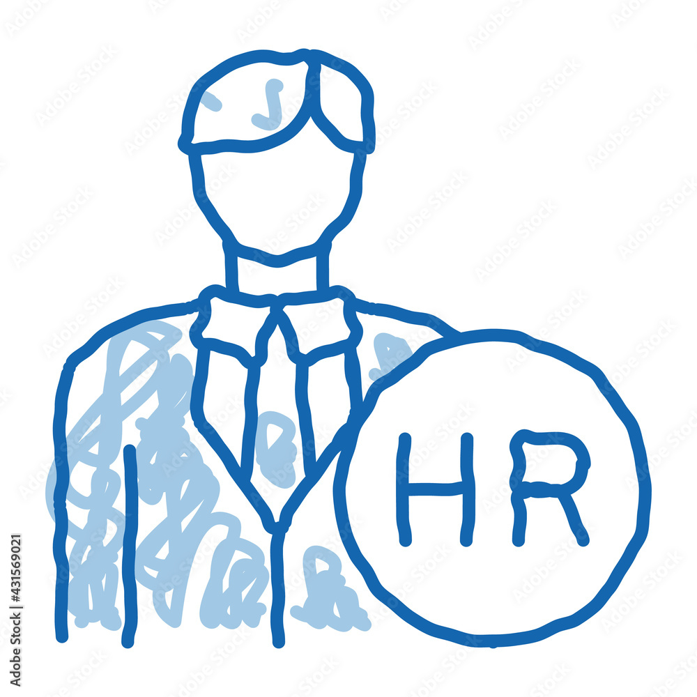 human resource doodle icon hand drawn illustration human resource doodle icon hand drawn illustration